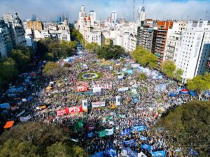 Protesta en el Congreso de la Nación